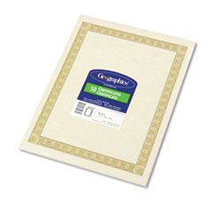 Parchment Paper Certificates, 8-1/2 x 11, Natural Diplomat