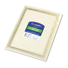 Foil Enhanced Certificates, 8-1/2 x 11, Gold Flourish