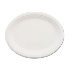 Paper Dinnerware, Oval
Platter, 9-3/4 x 12-1/2,
White - C-PREM OVAL PPR PLTTR
9.75X12.5 WHI 4/125
