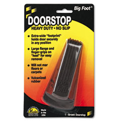 Big Foot Doorstop, No-Slip Rubber Wedge, 2-1/4w x 4-3/4d