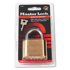 Resettable Combination
Padlock, 2&quot; wide, Brass -
MASTER COMBINATION
LOCK1&quot;SHACKLE