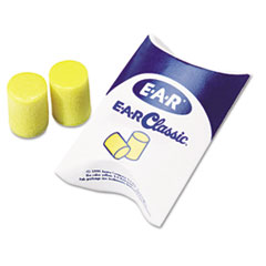 E-A-R Classic Earplugs, Pillow Paks, Uncorded, PVC