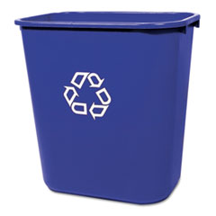 Medium Deskside Recycling Container, Rectangular,