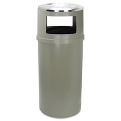 Ash/Trash Classic Container w/o Doors, Round, 25 gal,