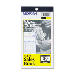 Sales Book, 3-5/8 x 6 3/8, Carbonless Duplicate, 50