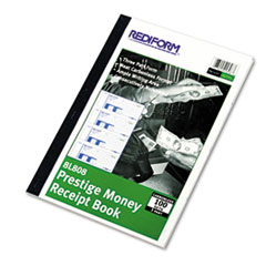 Money Receipt Book, 7 x 2 3/4, Carbonless Triplicate,