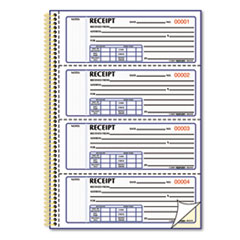 Money Receipt Book, 7 x 2 3/4, Carbonless Duplicate,