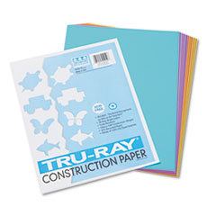 Tru-Ray Construction Paper, 76 lbs., 9 x 12, Assorted, 50