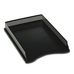 Distinctions Self-Stacking Desk Tray, Metal/Black -