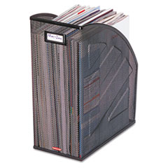 Nestable Rolled Mesh Steel Jumbo Magazine File, 6 1/2 x