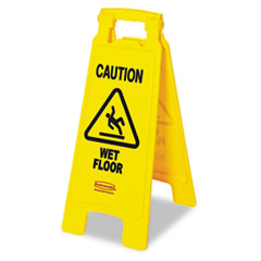?Caution Wet Floor? Floor
Sign, Plastic, 11 x 1-1/2 x
26, Bright Yellow - C-FLOOR
SIGN &quot;WET FLOOR - YELLOW