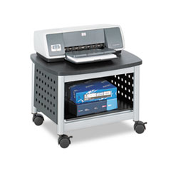 Scoot Printer Stand, 20-1/4w
x 16-1/2d x 14-1/2h,
Black/Silver -
STAND,PRINTER,BK