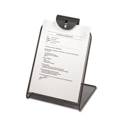 Onyx Mesh Copyholder w/Steel Ball Fastener, Black -