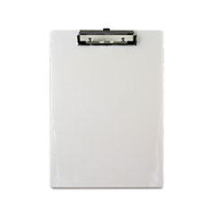 Plastic Clipboard, 1/2&quot; Capacity, Holds 8-1/2w x 12h,