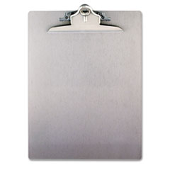 Aluminum Clipboard w/High-Capacity Clip, 1&quot;