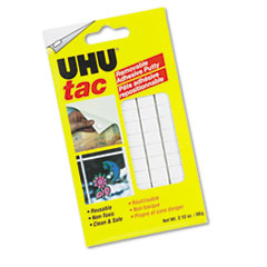 Tac Adhesive Putty, Removable/Reusable, Nontoxic,