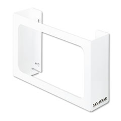 White Enamel Disposable Glove Dispenser, Three-Box, 18w x