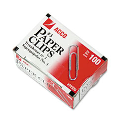 Smooth Economy Paper Clip, Steel Wire, No. 3, Silver,