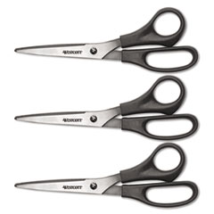 All Purpose Value8&quot; Bent Scissors 3-pack -