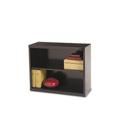Metal Bookcase, 2 Shelves, 34-1/2w x 13-1/2d x 28h,