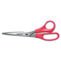 All Purpose Value Stainless Steel Scissors, 8&quot;, Red -