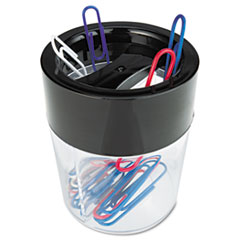 Magnetic Clip Dispenser, Two Compartments, Plastic, 2 1/2