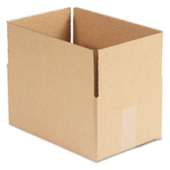 Corrugated Kraft Fixed-Depth Shipping Carton, 8w x 12l x