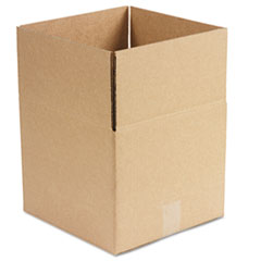 Corrugated Kraft Fixed-Depth Shipping Carton, 12w x 12l x