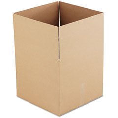 Corrugated Kraft Fixed-Depth Shipping Carton, 18w x 18l x