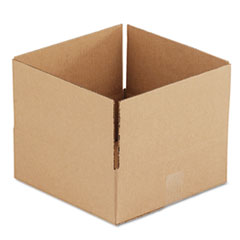 Corrugated Kraft Fixed-Depth Shipping Carton, 12w x 12l x