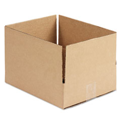 Corrugated Kraft Fixed-Depth Shipping Carton, 10w x 12l x