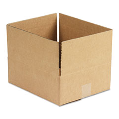 Corrugated Kraft Fixed-Depth Shipping Carton, 10w x 12l x