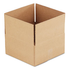 Corrugated Kraft Fixed-Depth Shipping Carton, 12w x 12l x