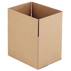 Corrugated Kraft Fixed-Depth Shipping Carton, 12w x 16l x