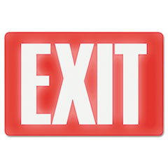 Glow In The Dark Sign, 8 x 12, Red Glow, Exit - C-SIGN
