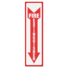 Glow In The Dark Sign, 4 x 13, Red Glow, Fire
