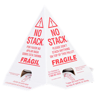 8 X 8 X 10 NO STACK PALLET
CONES, RED/WHITE,
TRI-LINQUAL, 50CS