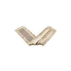 Dust Mop Heads, Blended, White, 24 x 5, Cut-End,