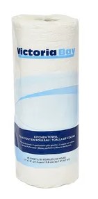 Product ID-VBKT385: KITCHEN ROLL TOWEL 2-PLY  VICBAY 11 X 7.8 WHITE FSC 