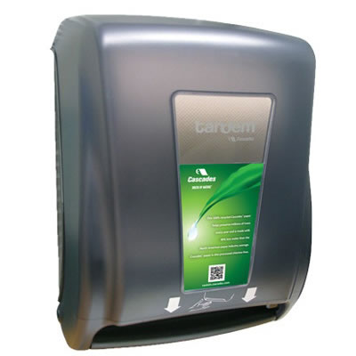 TANDEM ELECTRONIC NO TOUCH TOWEL DISPENSER SMOKED GREY